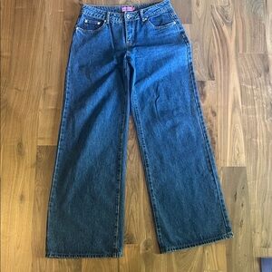 Edikted low rise blue jeans, like new